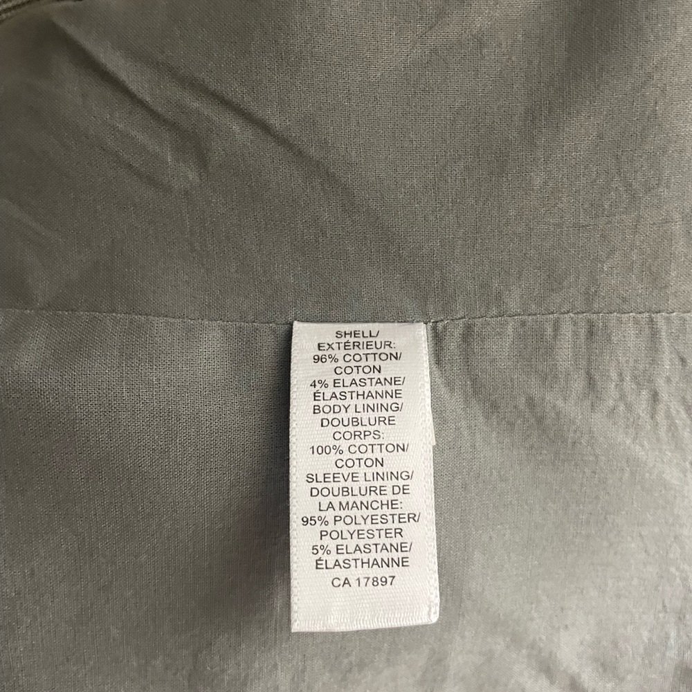 SALE! Banana Republic women’s blazer, grey, fitted, cotton. Size 2. - Picture 9 of 9
